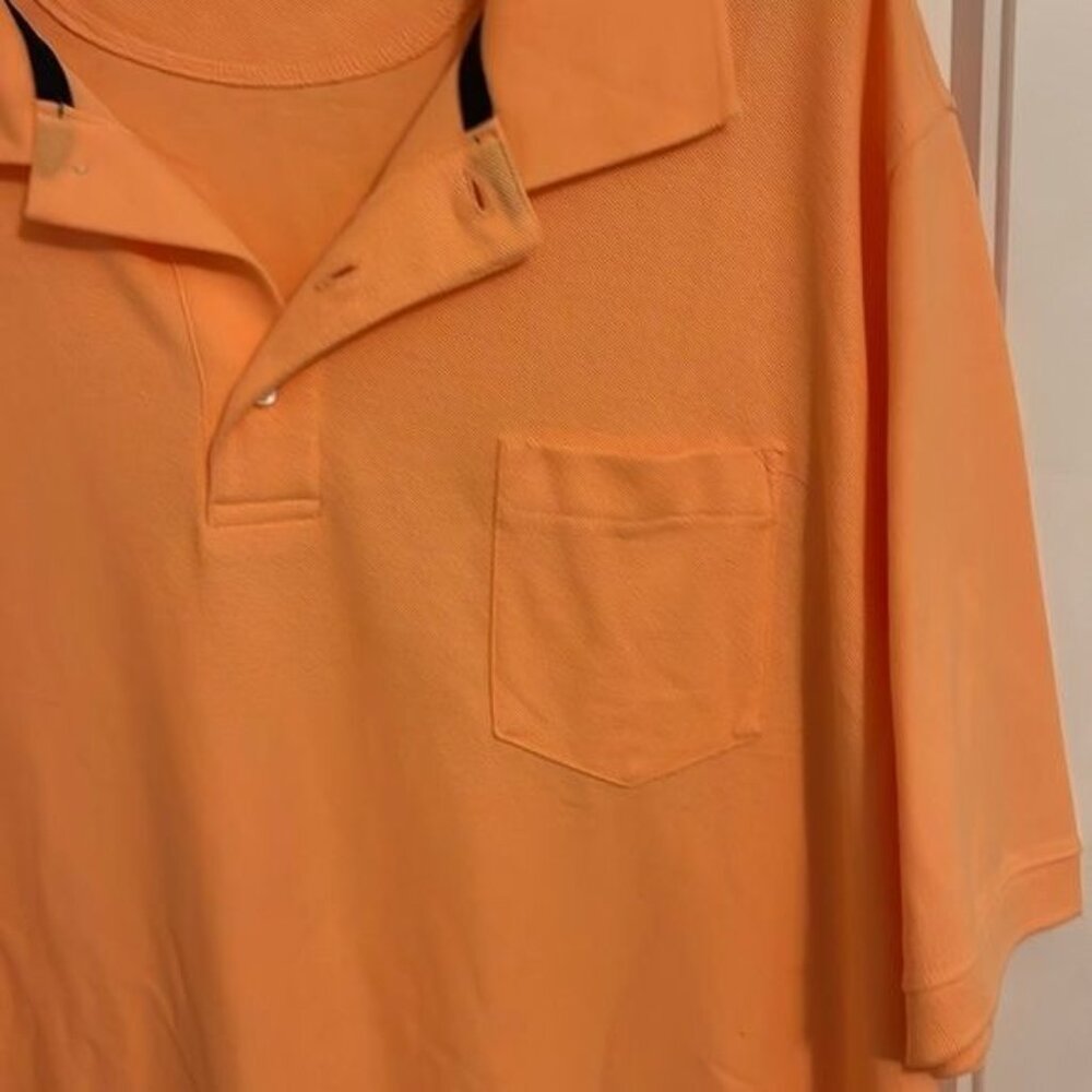 Orange Polo Shirt 4XLB 60% Cotton 40% Polyester Short‎ Sleeve CROFT & BARROW